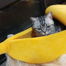 Load image into Gallery viewer, Funny Banana Cat Bed House Cute Cozy Cat Mat Beds