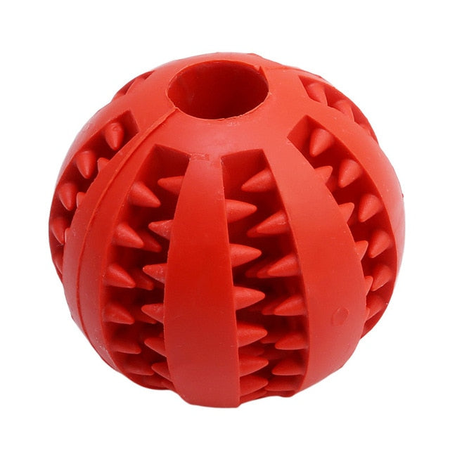 New Pet Dog Toy Interactive Rubber Balls Pet Dog Cat Puppy Chew Toys Ball Teeth Chew Toys Tooth Cleaning Balls Food