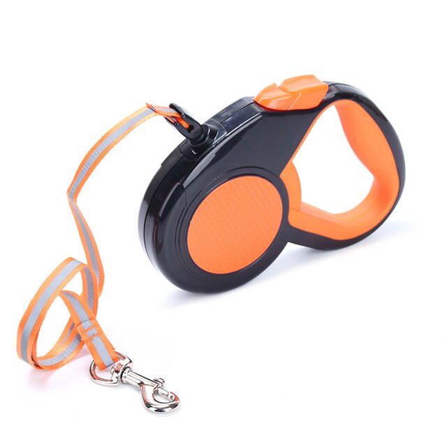 Pet Accessories 5M Automatic Retractable Leash Flexi Dog Roulette Nylon Reflective Traction Rope Dogs Extending Walking Lead